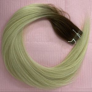 Ombre #6.1/12.1 Tape In Hair Extensions 24”